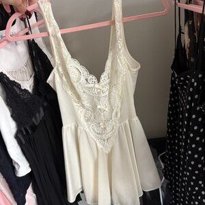 Cream Lace Top